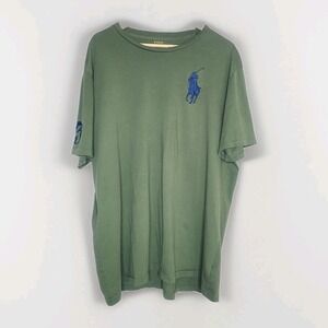 Polo Ralph Lauren T-Shirt  Green Rugby Big Pony #3 Crew Neck XLT